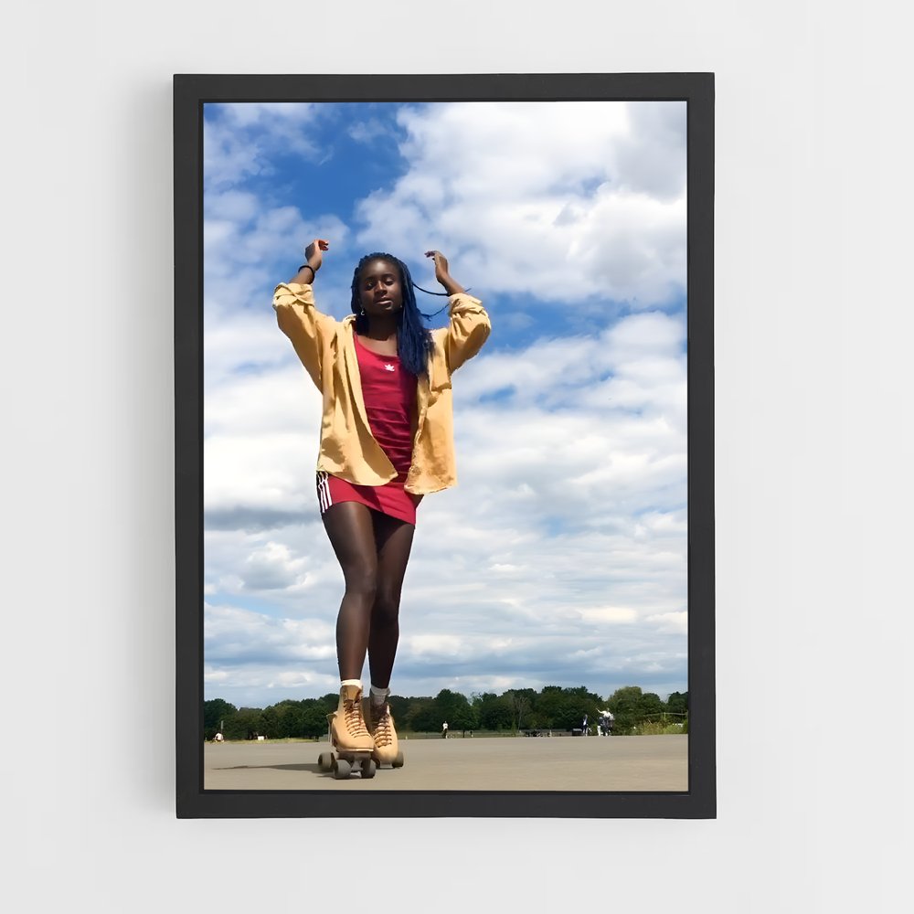 Poster Oumi janta libres – affiche Roller (vue 2)